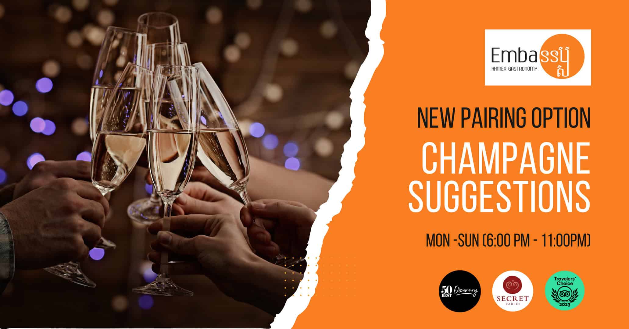 Portez un toast à la meilleure période de l’année avec nos suggestions d’accords mets et champagne