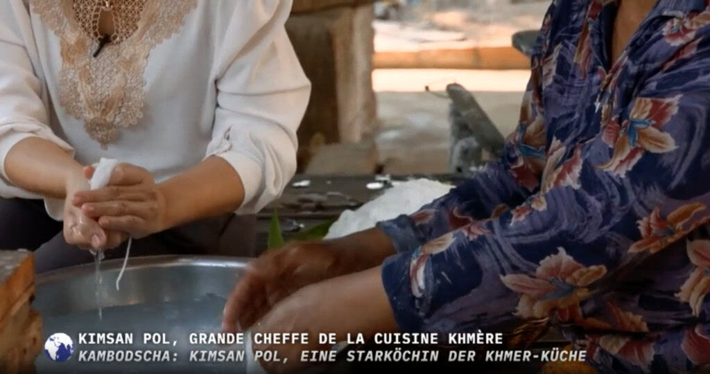 Chef Kimsan Pol with a Well-Known European TV Channel, Arte