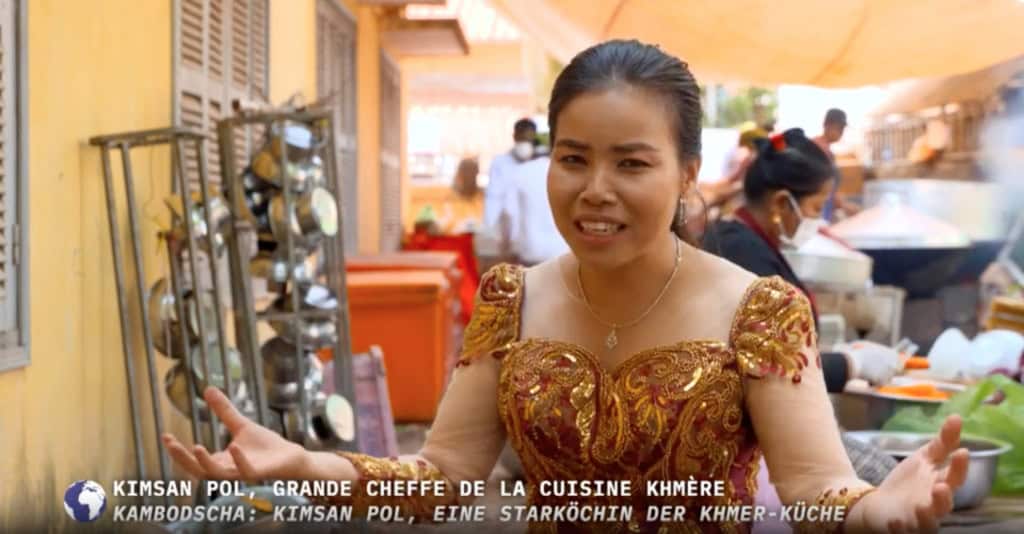 Chef Kimsan Pol with a Well-Known European TV Channel, Arte