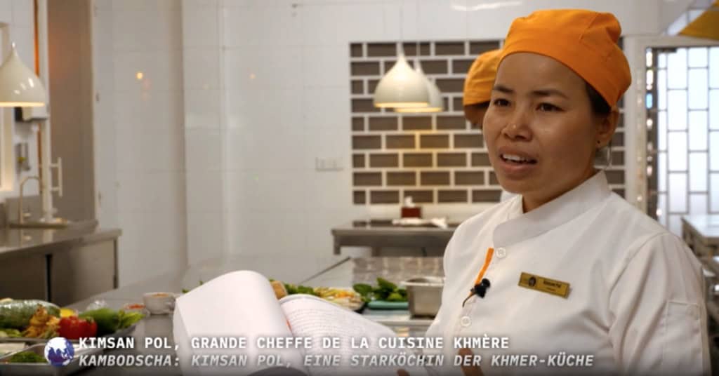 Chef Kimsan Pol with a Well-Known European TV Channel, Arte