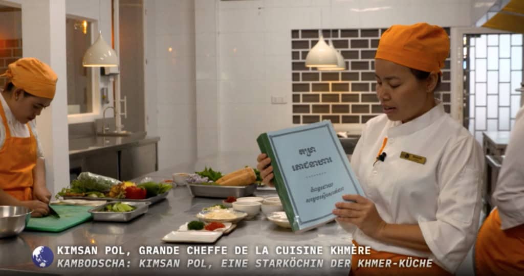 Chef Kimsan Pol with a Well-Known European TV Channel, Arte