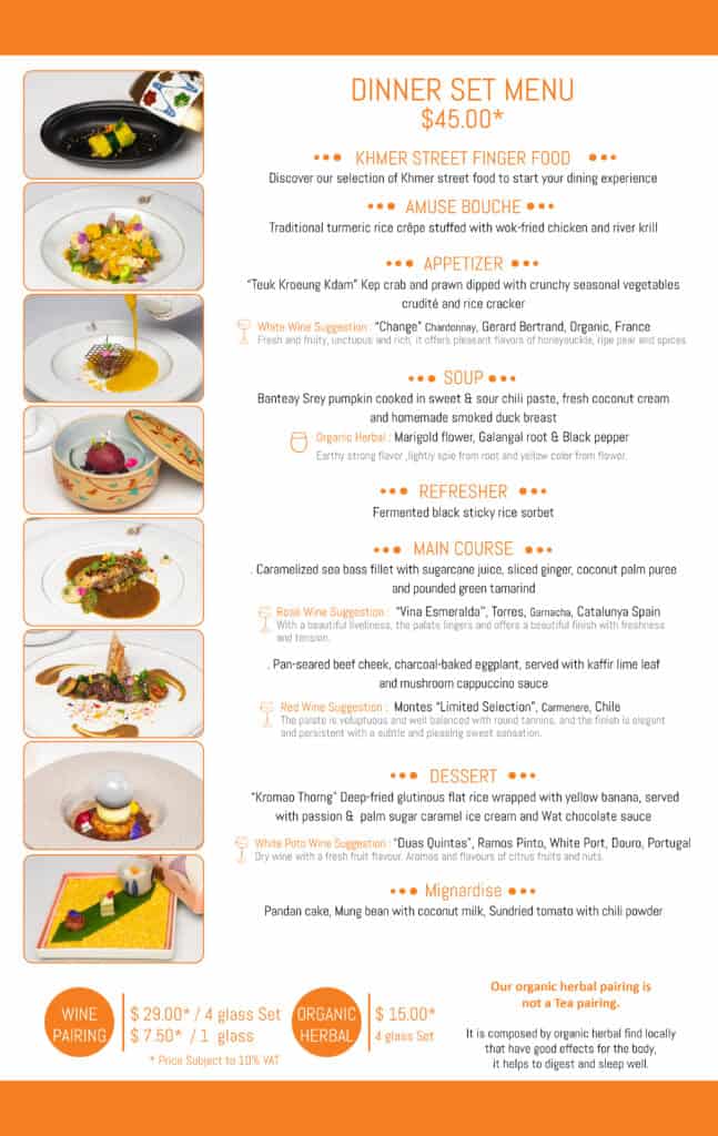 Dinner Set Menu