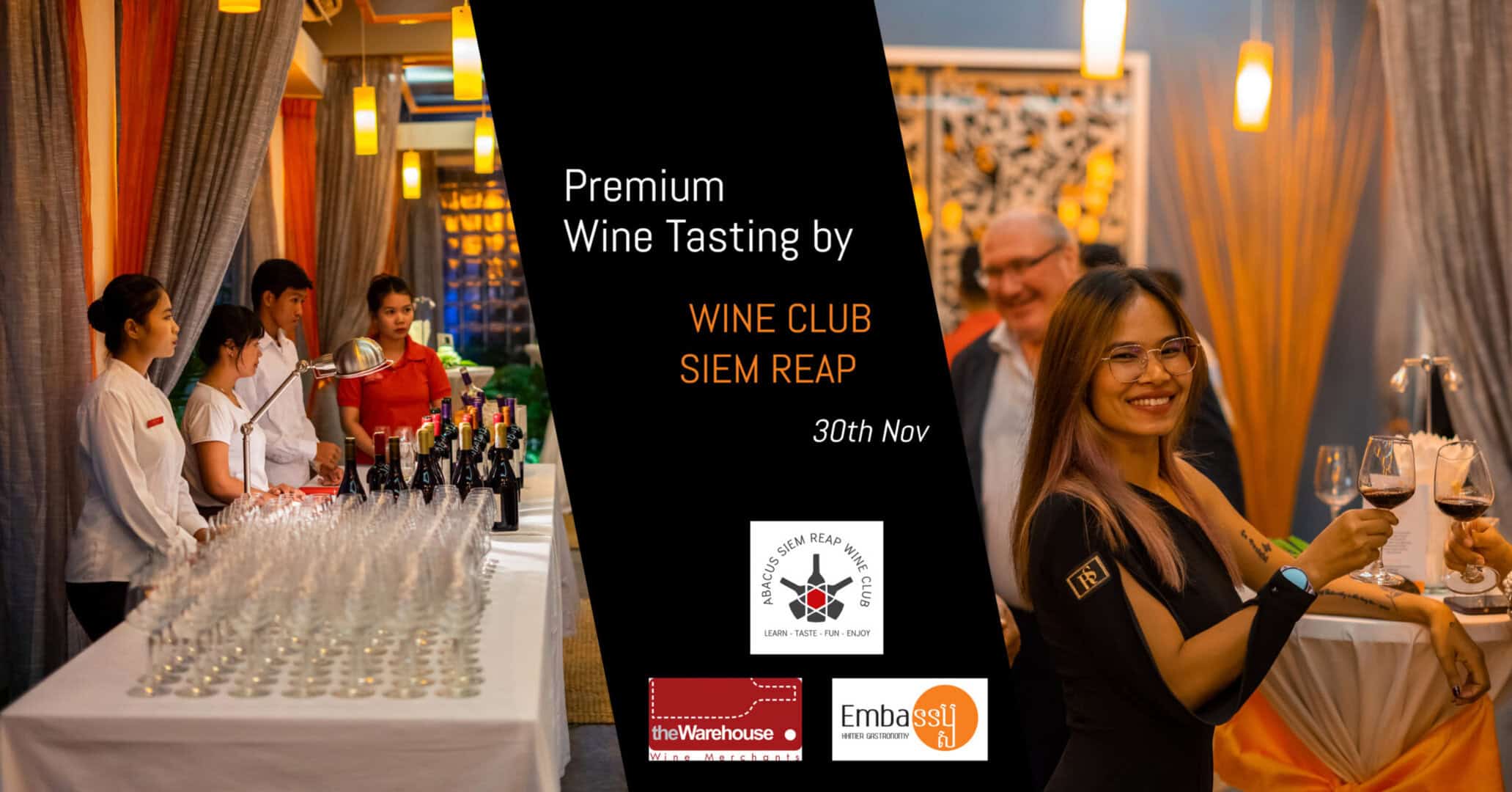 L'Embassy organise un événement de dégustation de vins de prestige le 30 novembre