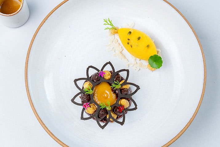 Dessert Choco Palm Fruit Cake