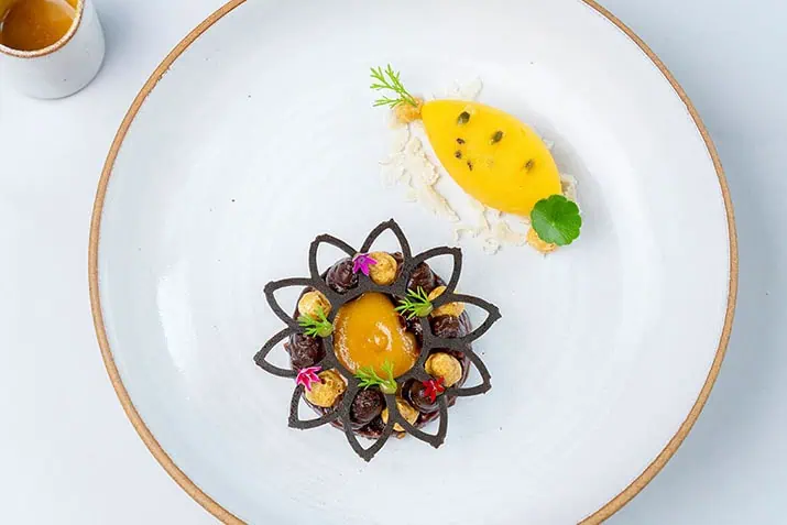 Dessert Choco Palm Fruit Cake